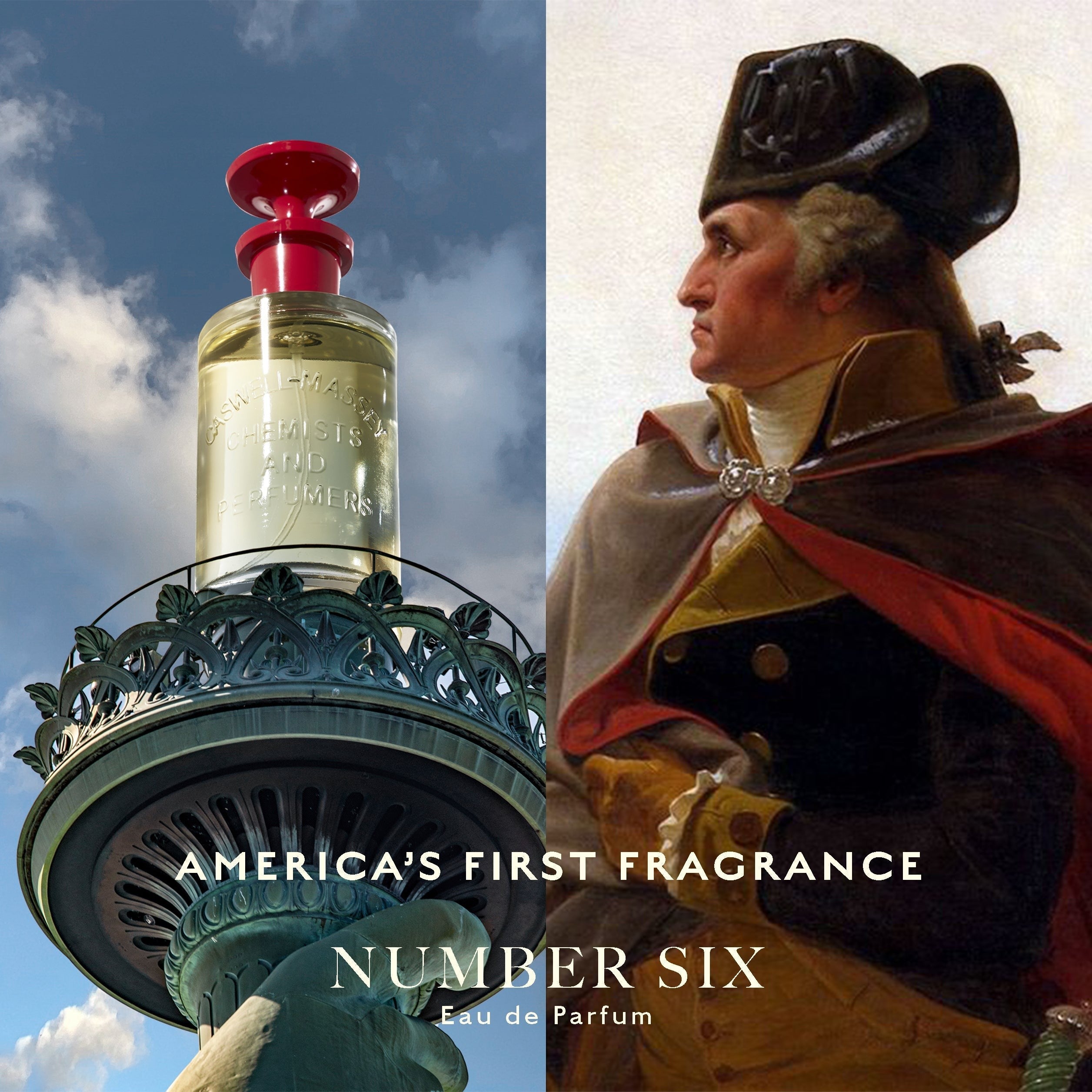Number Six EDP — George Washington lifestyle portrait. Blended for Washington in 1772.