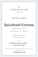 Cryogear scent card — Spicebomb Extreme (front)