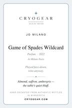 Cryogear scent card — Game of Spades Wildcard (front)