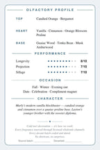 Cryogear scent card — Althaïr (back)