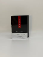 Prada Luna Rossa Carbon sample card front