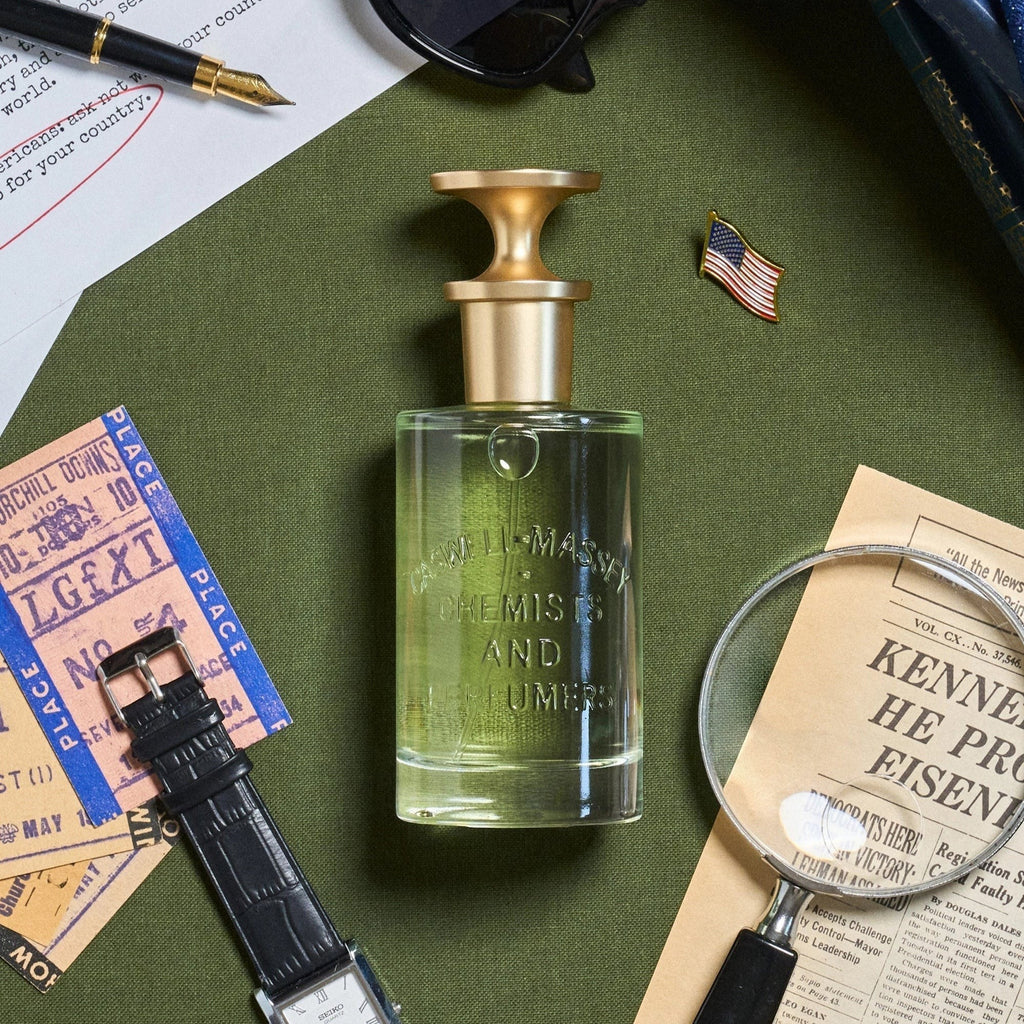 Jockey Club EDP — JFK nostalgia laydown shot