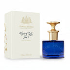 CRYOGEAR Caswell-Massey Elixir of Love No. 1 eau de toilette in a blue glass bottle with gold cap and white box.