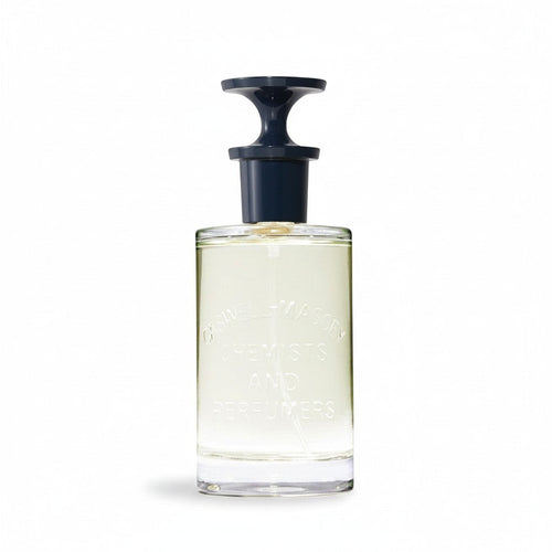 CRYOGEAR Caswell-Massey Heritage 2571 Eau de Parfum in a clear glass bottle with a dark blue stopper.