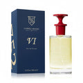 CRYOGEAR Caswell-Massey Heritage Number Six Eau de Parfum in a 100ml glass bottle with red cap next to its blue box.