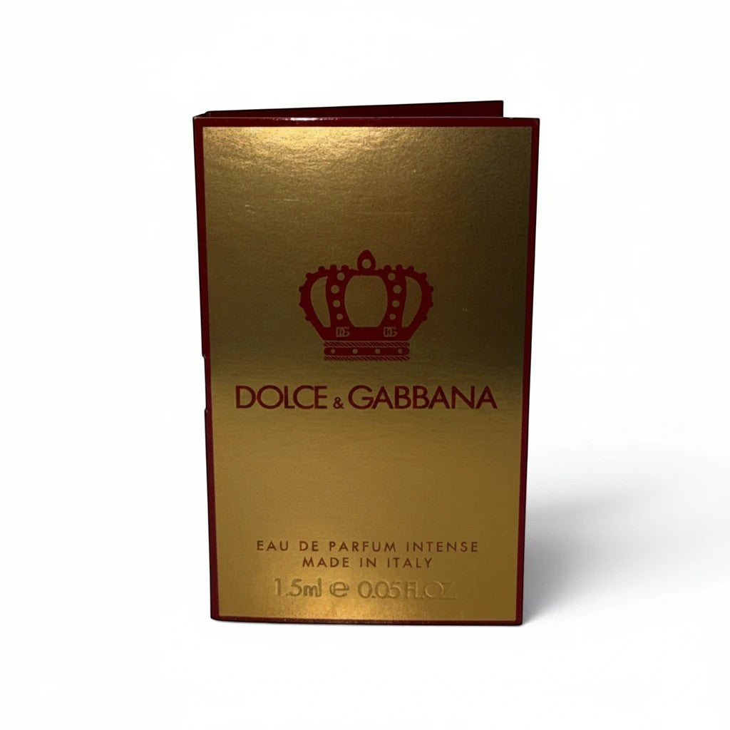 CRYOGEAR K by Dolce&Gabbana Eau de Parfum Intense 1.5ml sample vial in gold and red branded packaging