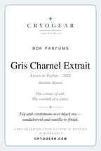 CRYOGEAR scent card for BDK Parfums Gris Charnel Extrait — front