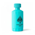 CRYOGEAR Jo Milano Game of Spades Moon 100ml perfume bottle in bright turquoise with a black spade logo.
