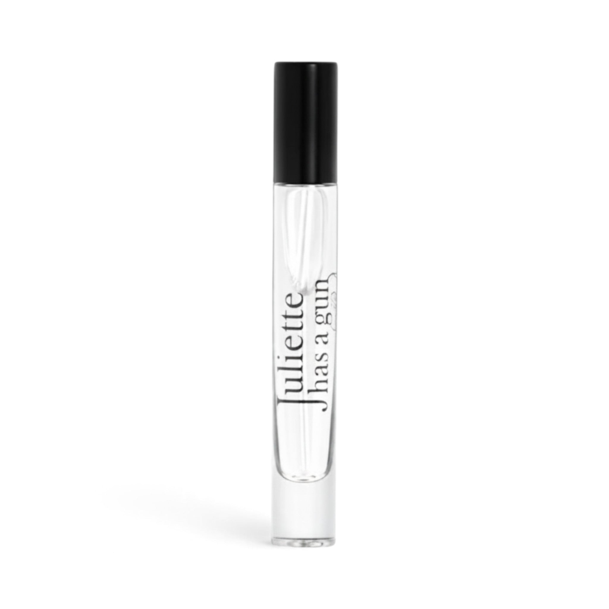 CRYOGEAR Juliette Has A Gun Juliette 7.5ml travel perfume sprayer with clear glass bottle and black cap
