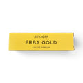 CRYOGEAR factory-issued 2ml sample vial of Xerjoff Erba Gold Eau de Parfum in a bright yellow branded box.