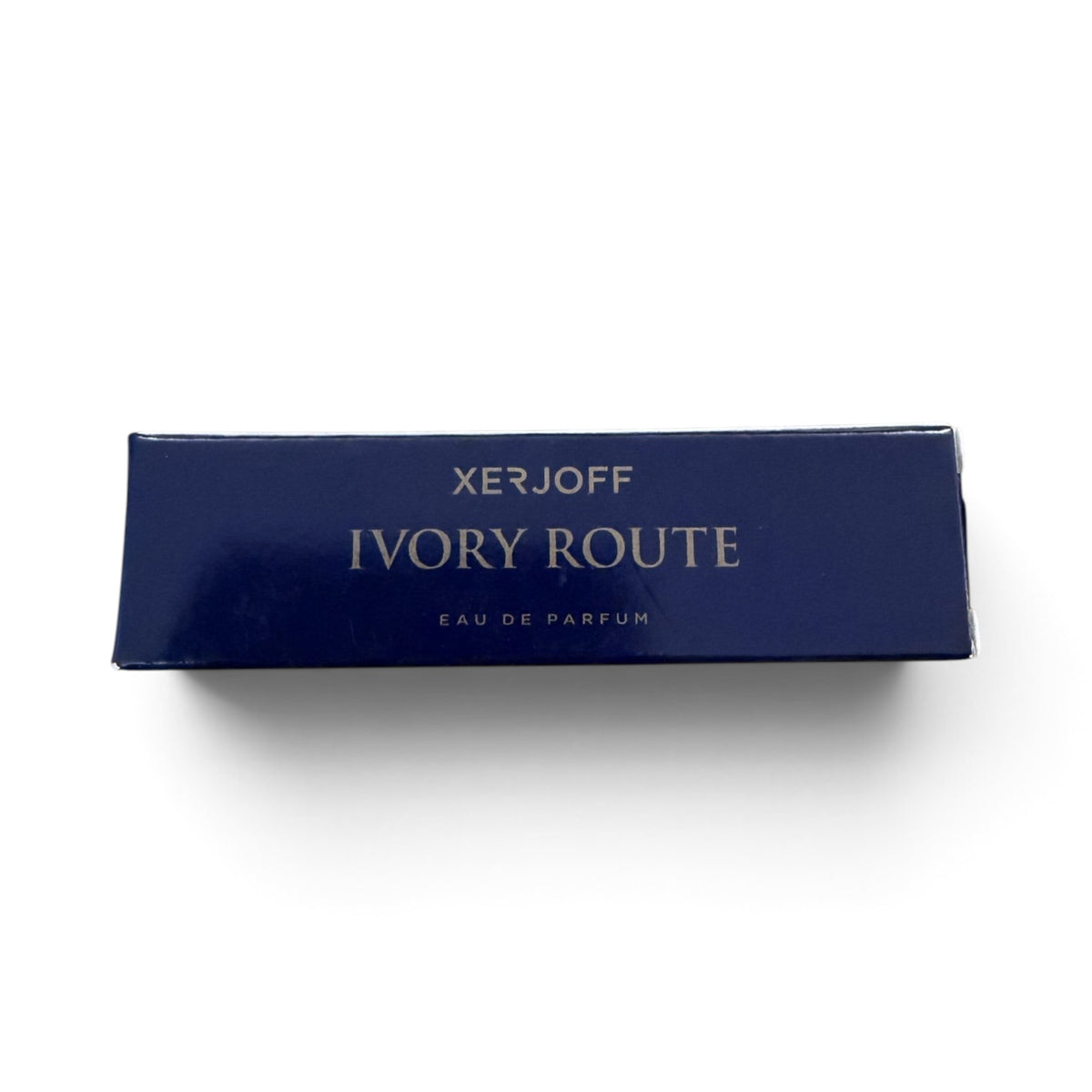 CRYOGEAR factory-issued 2ml sample vial of Xerjoff Ivory Route Eau de Parfum in a dark blue branded box