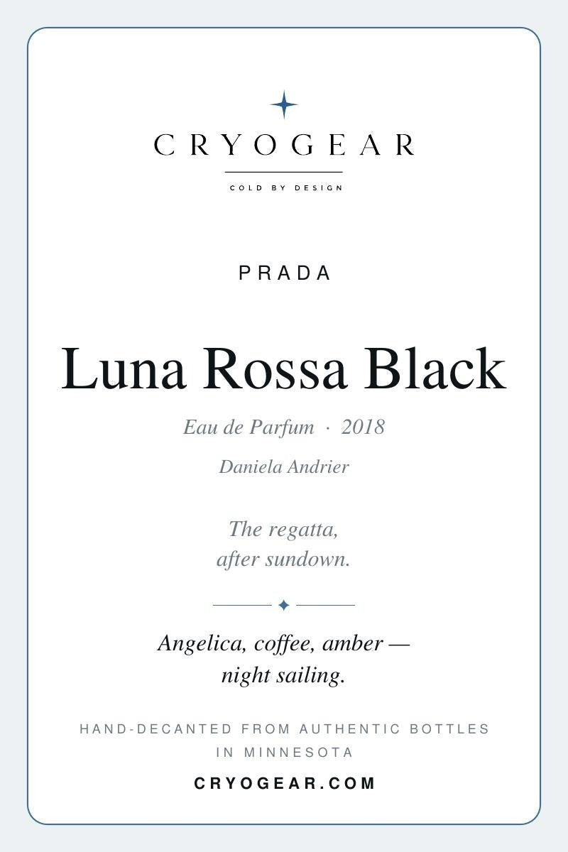 Cryogear scent card — Luna Rossa Black (front)