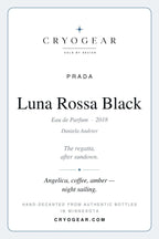 Cryogear scent card — Luna Rossa Black (front)