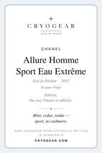 Cryogear scent card — Allure Homme Sport Eau Extrême (front)