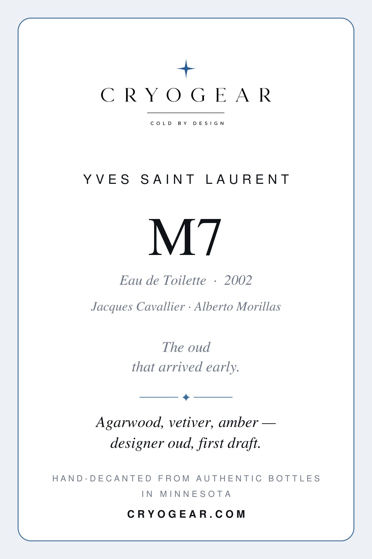 Yves Saint Laurent M7 Eau de Toilette · Decant