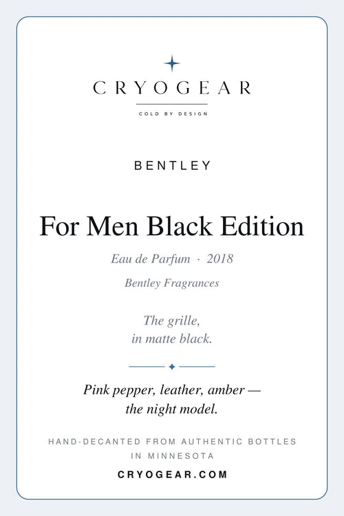 Bentley For Men Black Edition Eau de Parfum · Decant