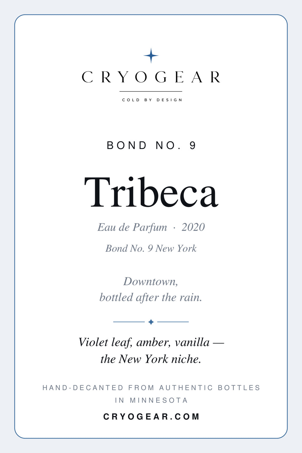 Bond No. 9 Tribeca Eau de Parfum · Decant
