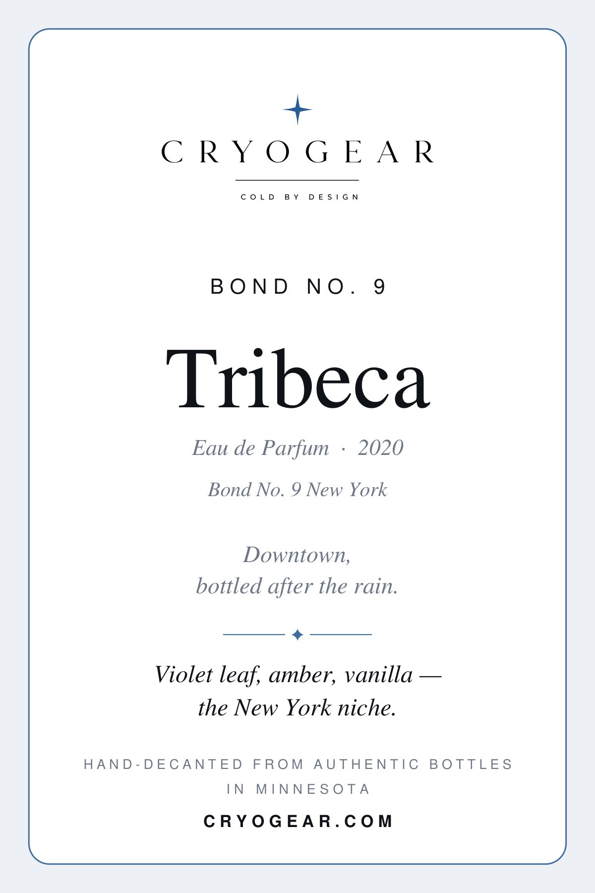 Bond No. 9 Tribeca Eau de Parfum · Decant