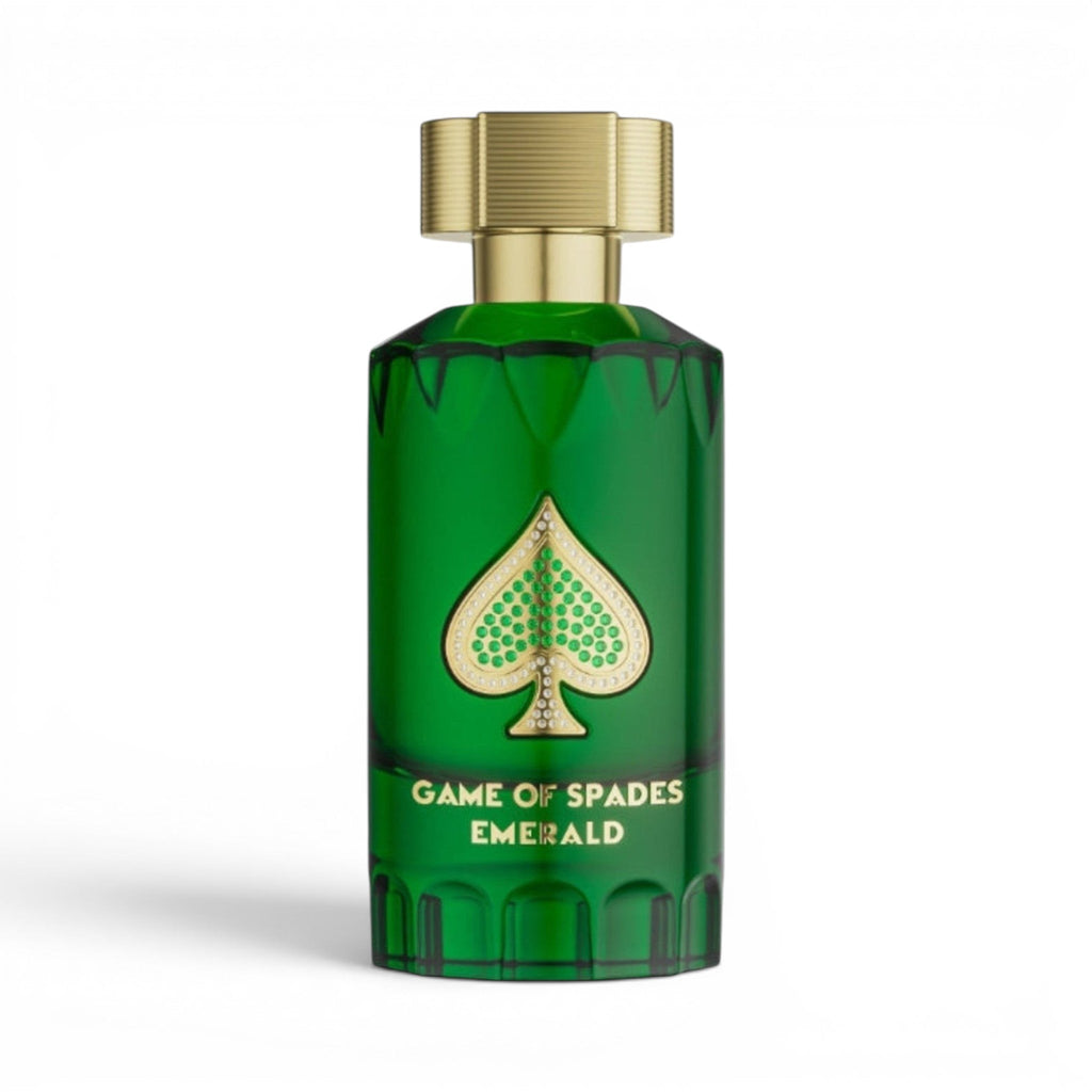 Jo Milano Game of Spades Emerald Parfum bottle
