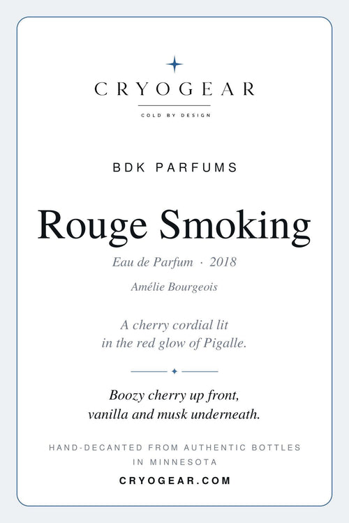 CryoGear scent card — Rouge Smoking, front