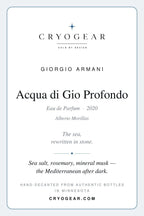 Giorgio Armani Acqua di Gio Profondo scent card — front