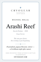 CryoGear scent card — Arashi Reef (front)