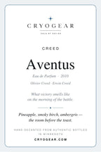 Creed Aventus scent card — front