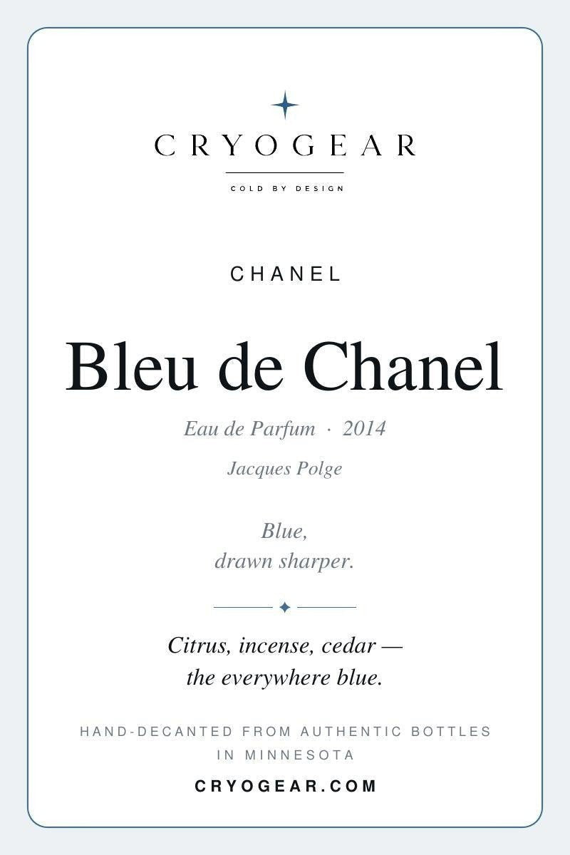 Bleu de Chanel Eau de Parfum scent card — front