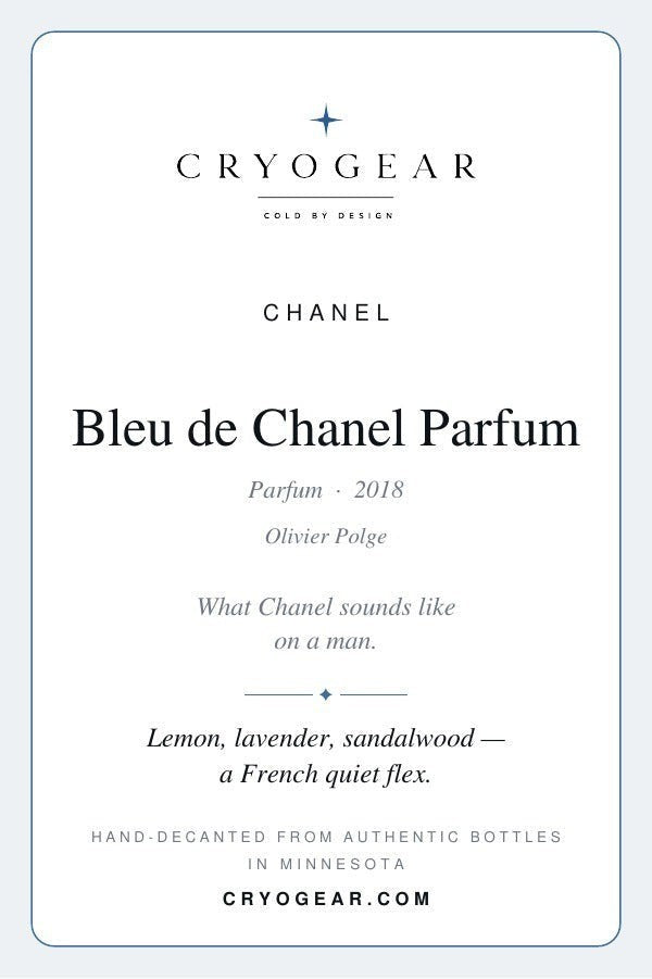 Bleu de Chanel Parfum scent card — front