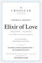 Caswell-Massey Elixir of Love scent card — front