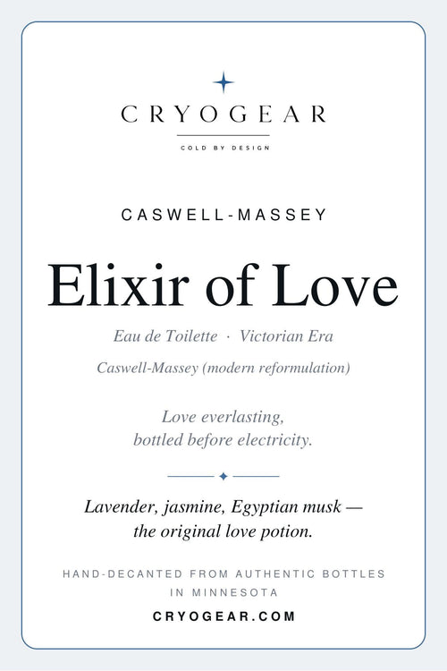 Caswell-Massey Elixir of Love scent card — front