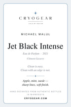 CryoGear scent card — Jet Black Intense