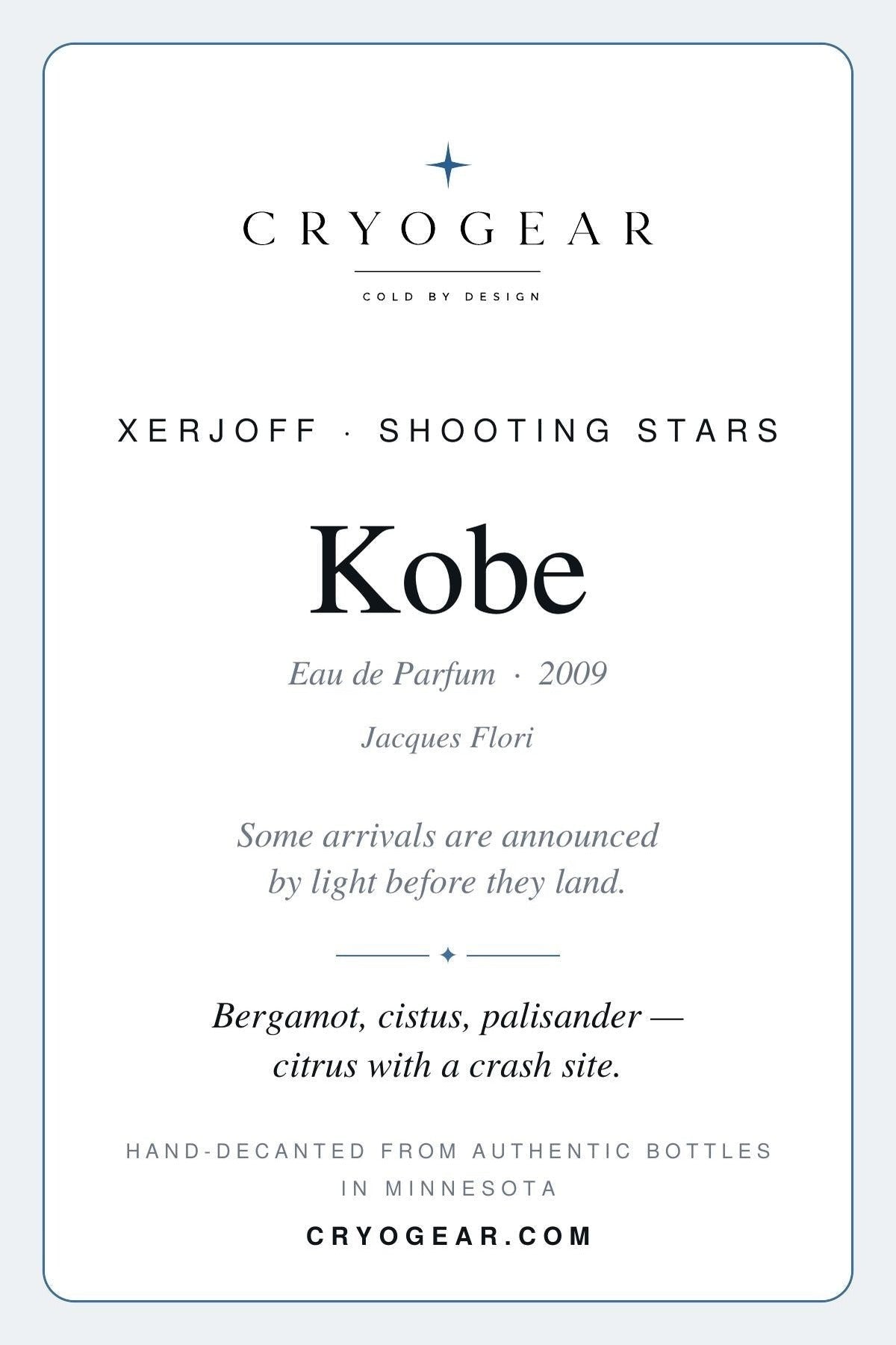 Kobe scent card — front
