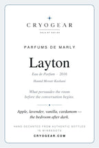 Layton scent card — front