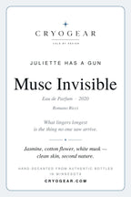 Musc Invisible scent card — front