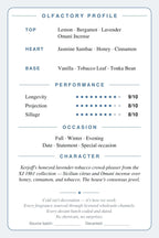 Xerjoff Naxos scent card — back