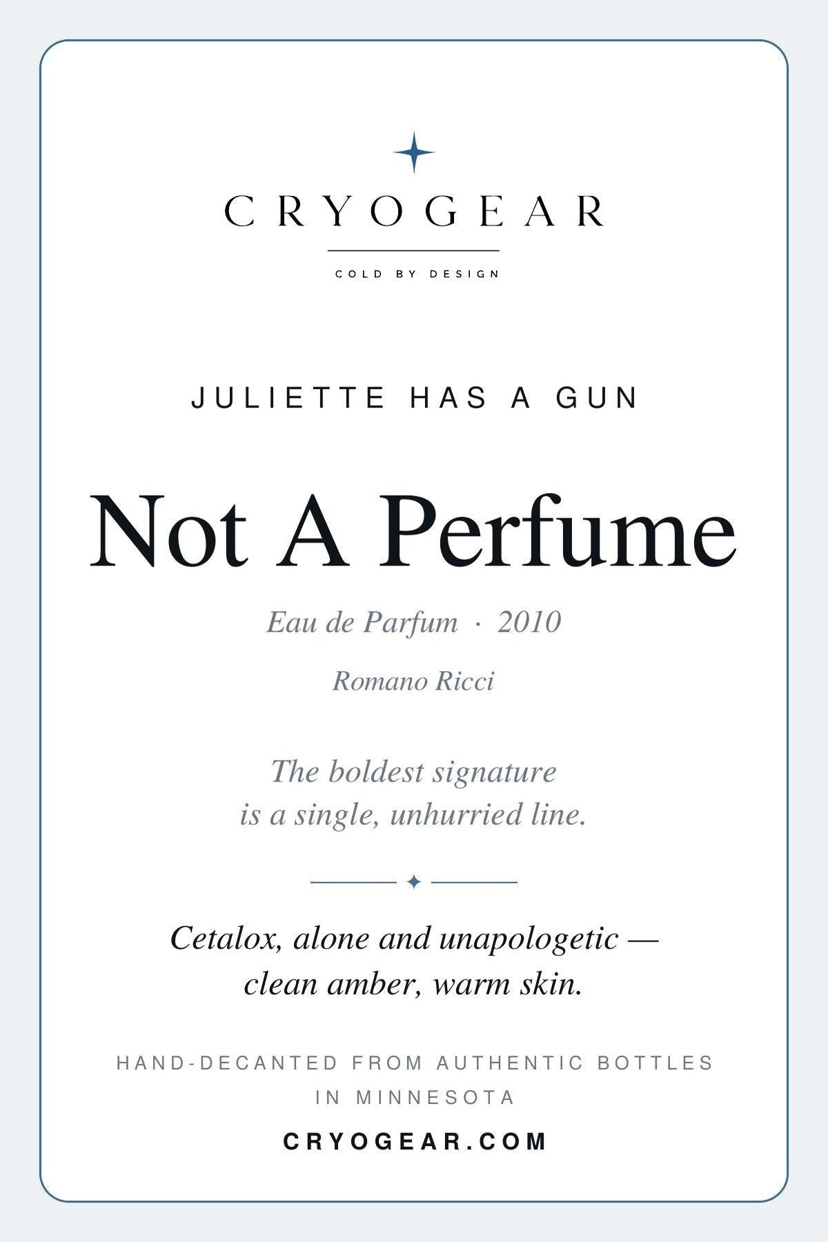 Not A Perfume scent card — front