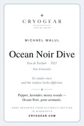 CryoGear scent card — Ocean Noir Dive (front)