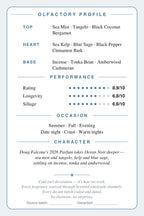 CryoGear scent card — Ocean Noir Parfum (back)