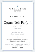 CryoGear scent card — Ocean Noir Parfum (front)