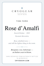 Cryogear scent card — Rose d'Amalfi (front)