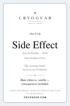 Initio Side Effect scent card — front