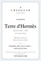 Hermes Terre d'Hermes EDT scent card — front