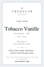 Tobacco Vanille scent card — front