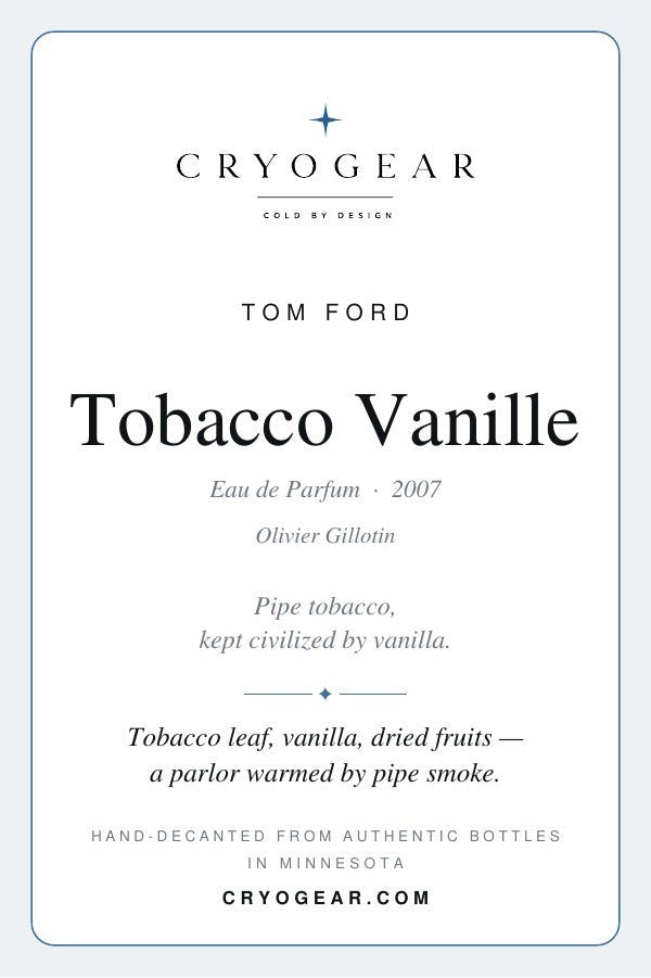 Tobacco Vanille scent card — front